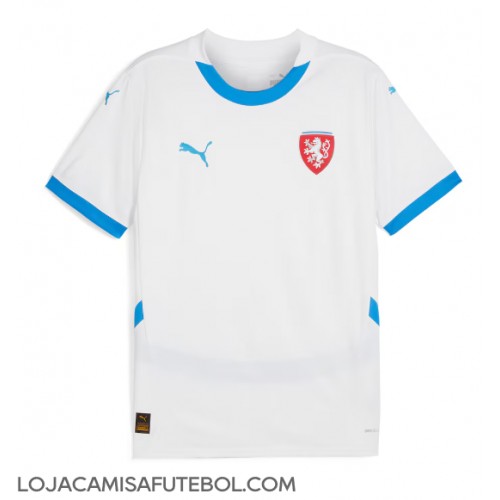 Camisa de Futebol República Checa Equipamento Secundário Europeu 2024 Manga Curta